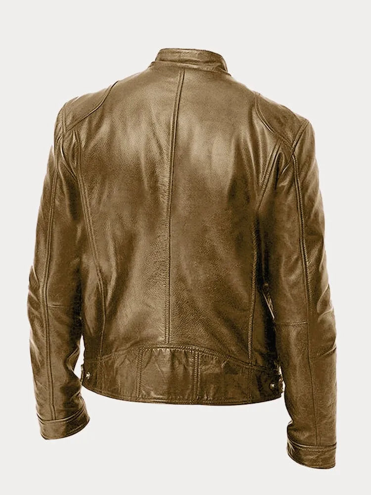 Victor™ Lässige Lederjacke