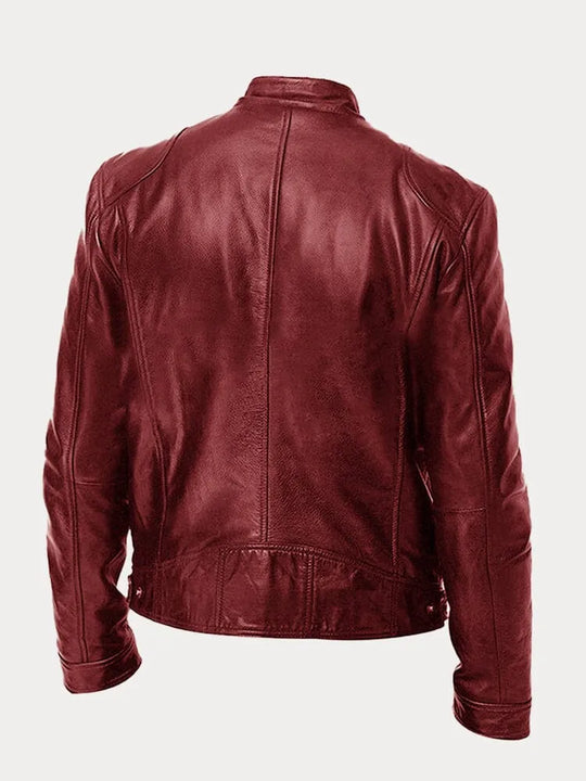 Victor™ Lässige Lederjacke