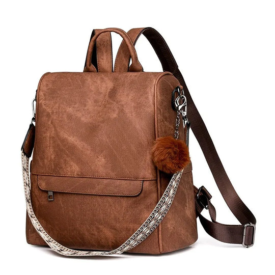 JENNY | DIEBSTAHLSICHERER LEDERRUCKSACK
