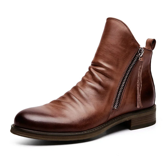 Rikard - Klassische Stylische Stiefel mit Reißverschluss
