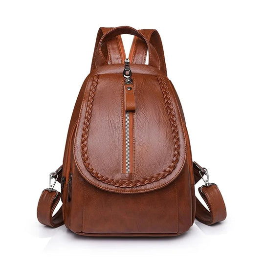 MIRA | DIEBSTAHLSICHERER LEDERRUCKSACK