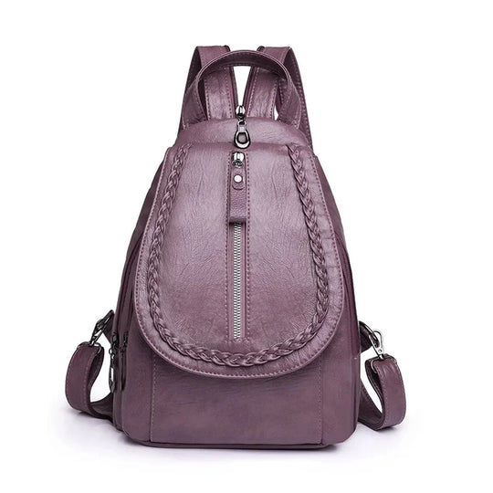 MIRA | DIEBSTAHLSICHERER LEDERRUCKSACK