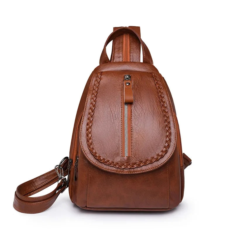 MIRA | DIEBSTAHLSICHERER LEDERRUCKSACK