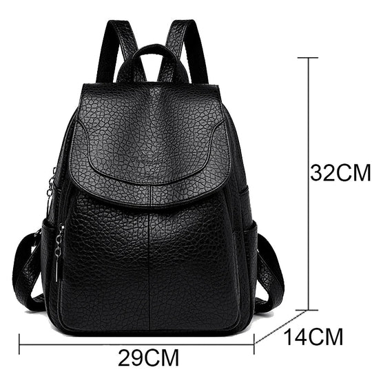 SANA | DIEBSTAHLSICHERER LEDERRUCKSACK