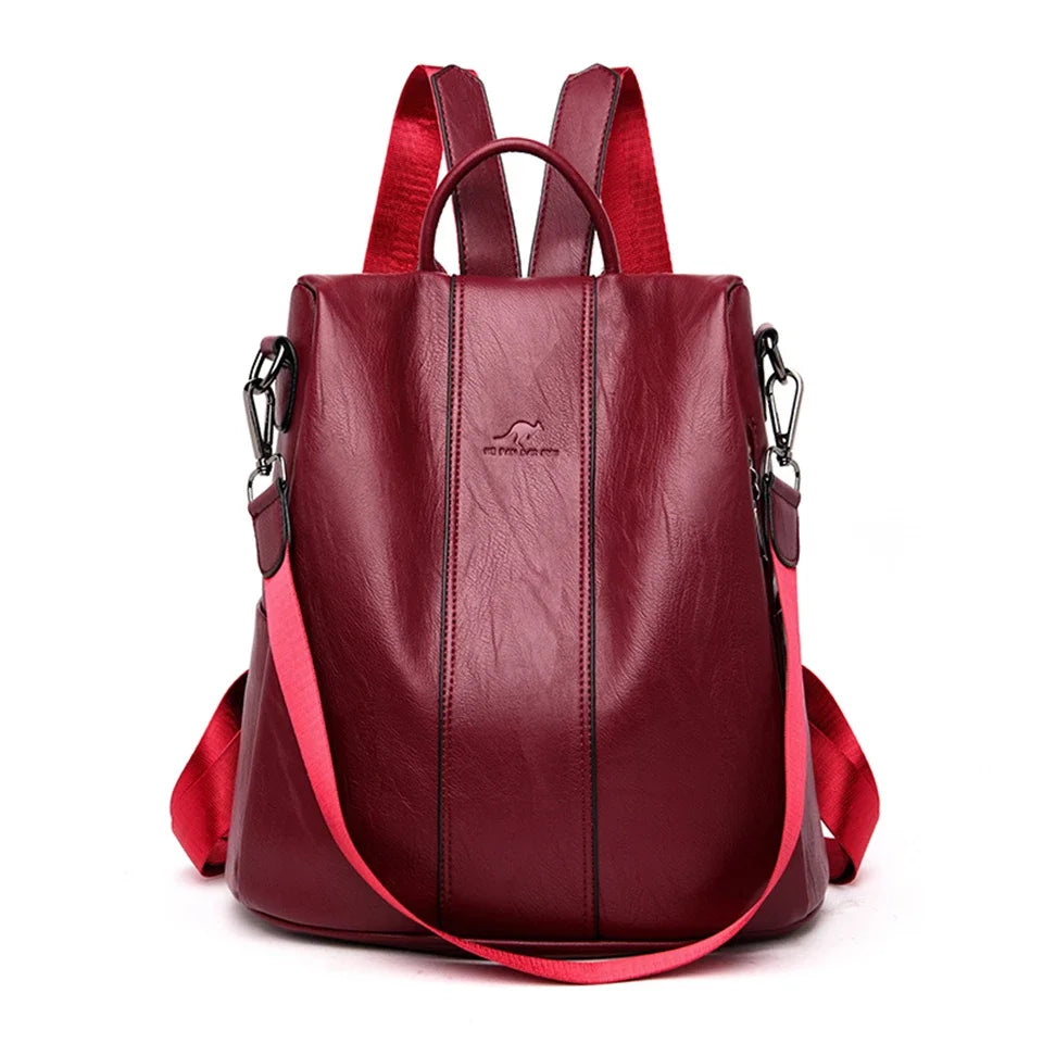 ELSA | DIEBSTAHLSICHERER LEDERRUCKSACK