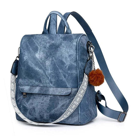 JENNY | DIEBSTAHLSICHERER LEDERRUCKSACK
