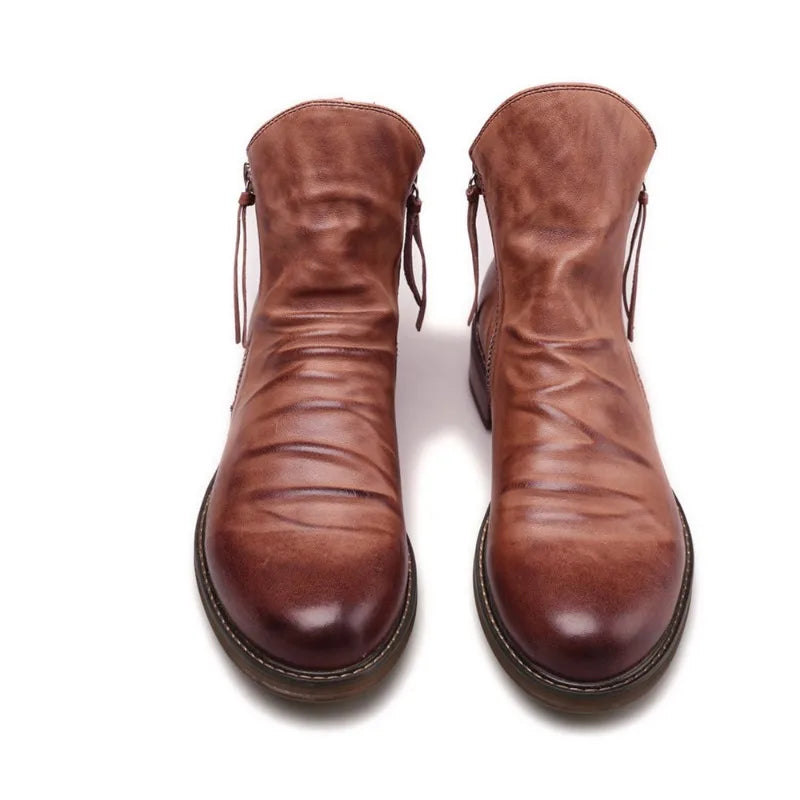 Rikard - Klassische Stylische Stiefel mit Reißverschluss
