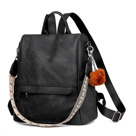 JENNY | DIEBSTAHLSICHERER LEDERRUCKSACK