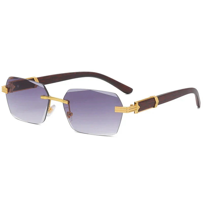 Rahmenlose quadratische Brille