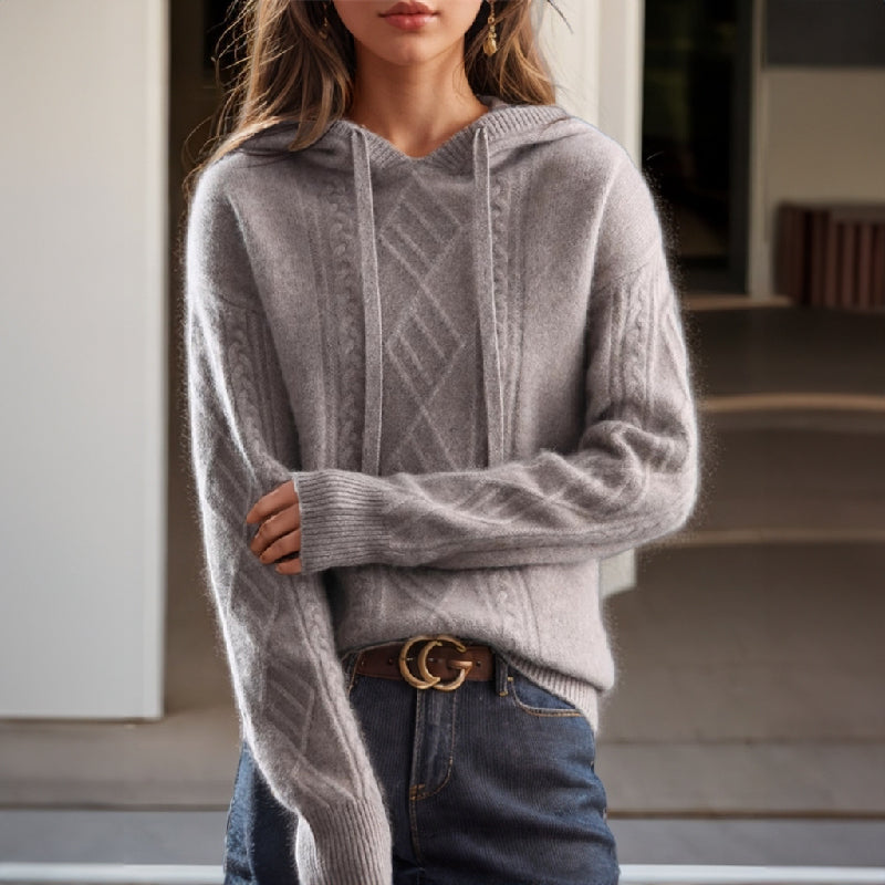 Christina - Gemütlicher weicher Hoodie-Pullover
