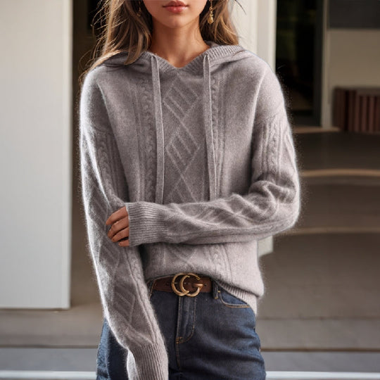 Christina - Gemütlicher weicher Hoodie-Pullover