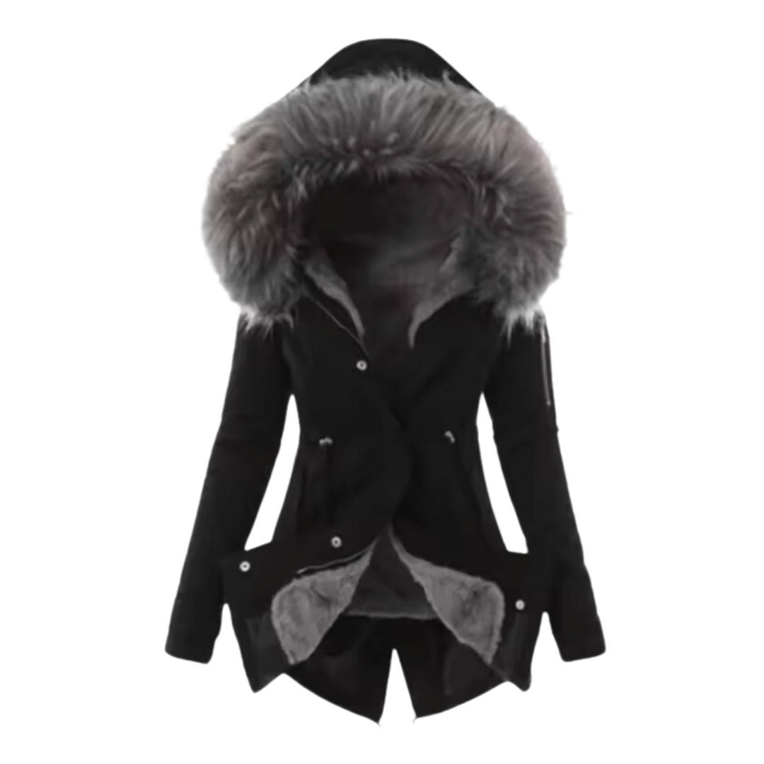 WinterGlow – Warme Winterjacke mit Kapuze