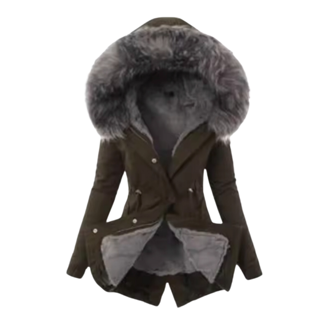 WinterGlow – Warme Winterjacke mit Kapuze