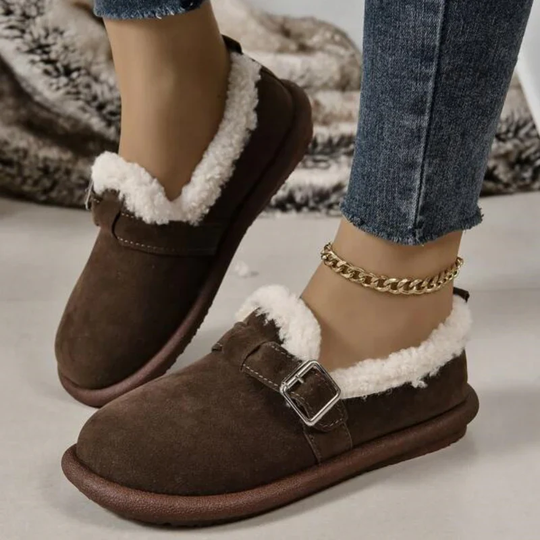 Nora - Plüsch Slip-On Bequeme Hausschuhe