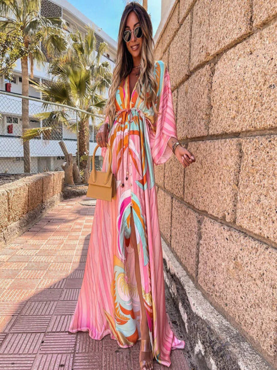 Nora - Stilvolles farbenfrohes Kleid