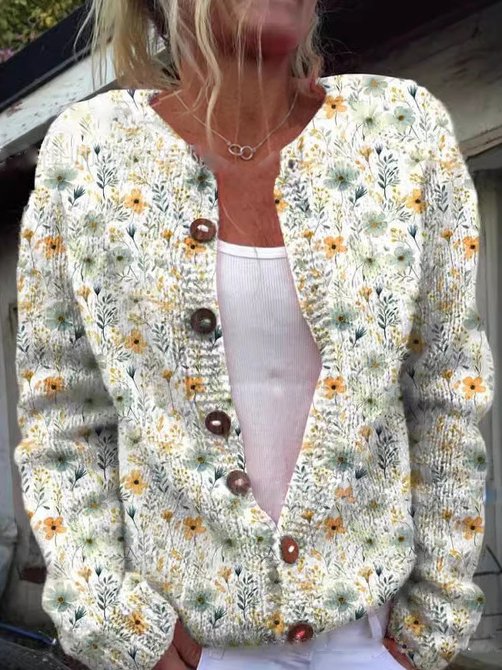 Theresa - Cardigan mit Floralem Muster