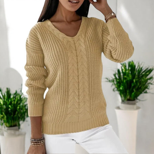 Elina - Klassischer Bequemer Strickpullover