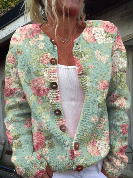 Theresa - Cardigan mit Floralem Muster