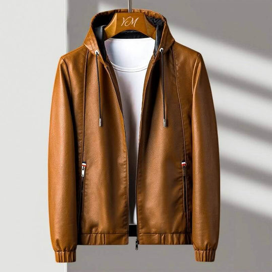 Aspen™ Lederjacke mit Kapuze