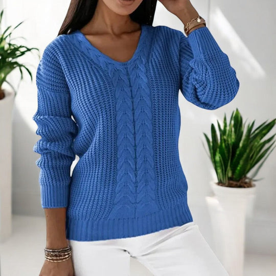 Elina - Klassischer Bequemer Strickpullover