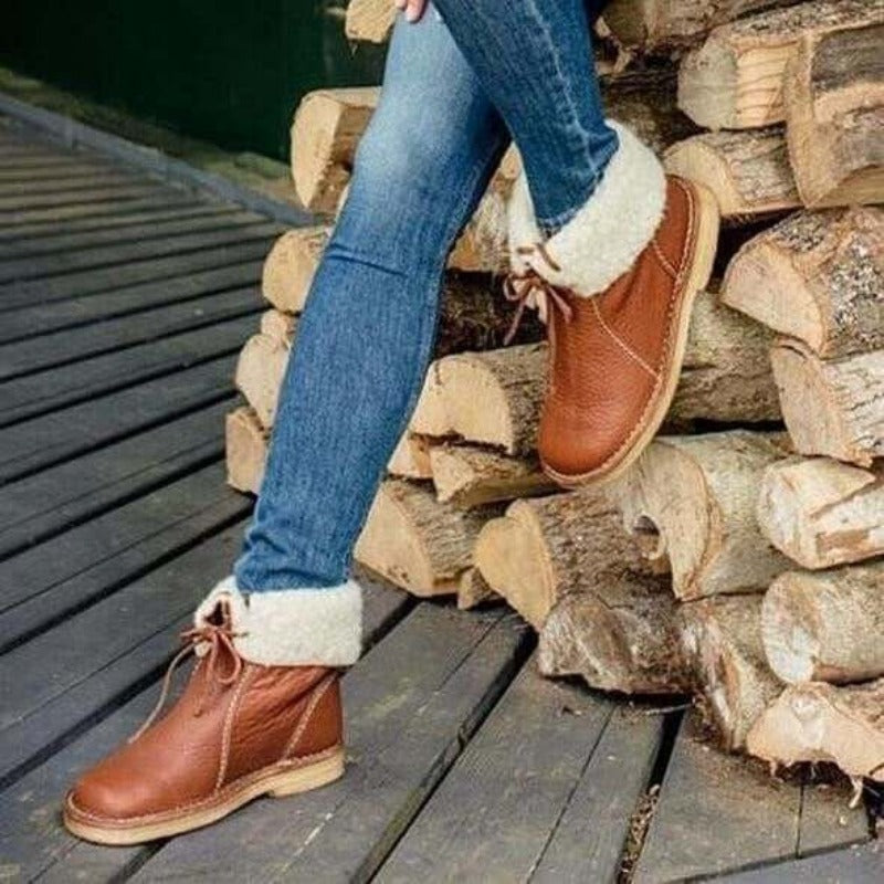 Leni - Slip-On Stiefel mit Fleece-Futter