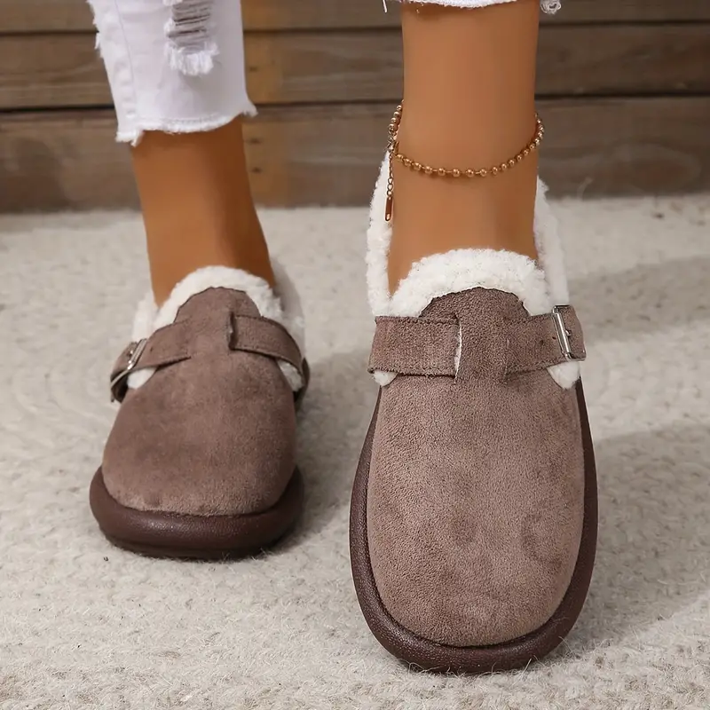 Nora - Plüsch Slip-On Bequeme Hausschuhe