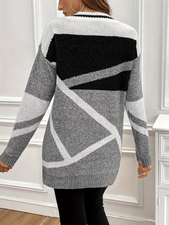 Daisy - Eleganter Strickpullover mit V-Ausschnitt