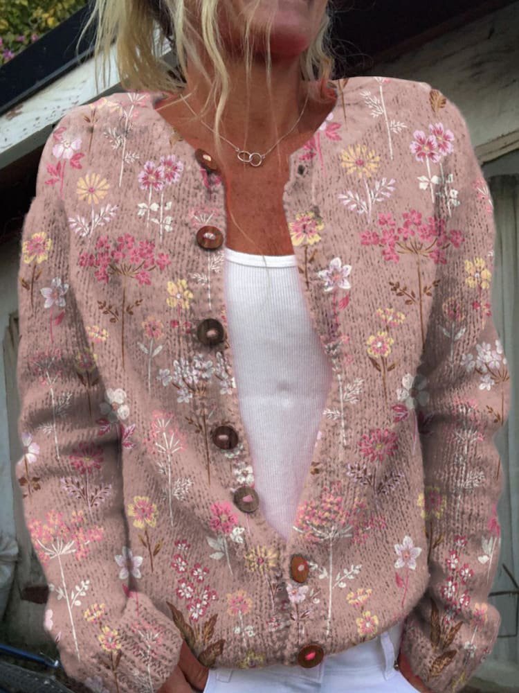 Theresa - Cardigan mit Floralem Muster