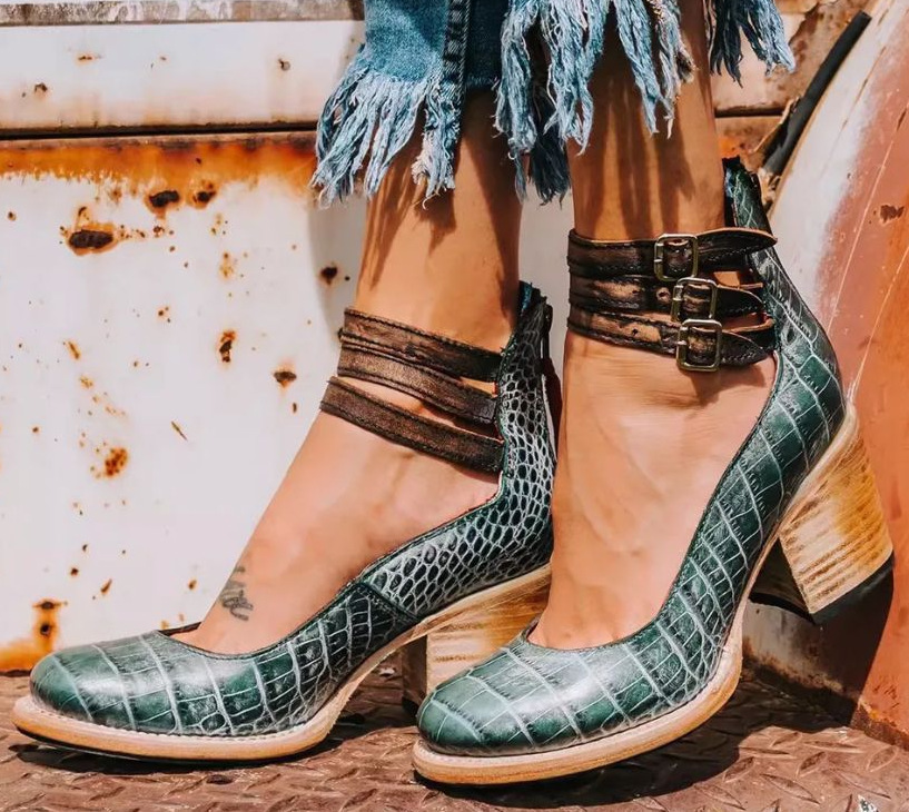 Violet - Elegante Vintage-Schuhe mit Absatz