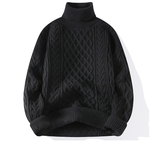 Harald - Vintage Gedrehter Rollkragenpullover