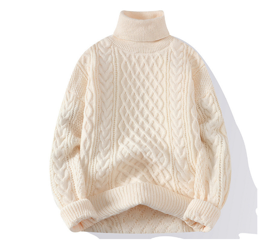Harald - Vintage Gedrehter Rollkragenpullover