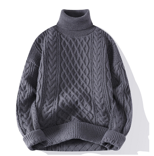 Harald - Vintage Gedrehter Rollkragenpullover