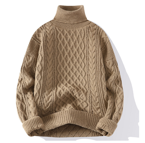 Harald - Vintage Gedrehter Rollkragenpullover
