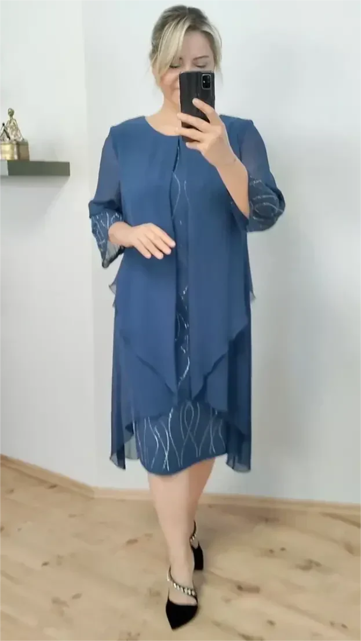 Celina - Glänzendes Glamour-Kleid