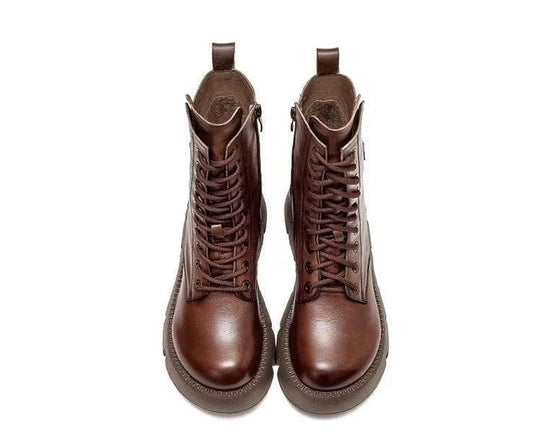 ThermaLuxe - Orthopädische Leder-Winterstiefel