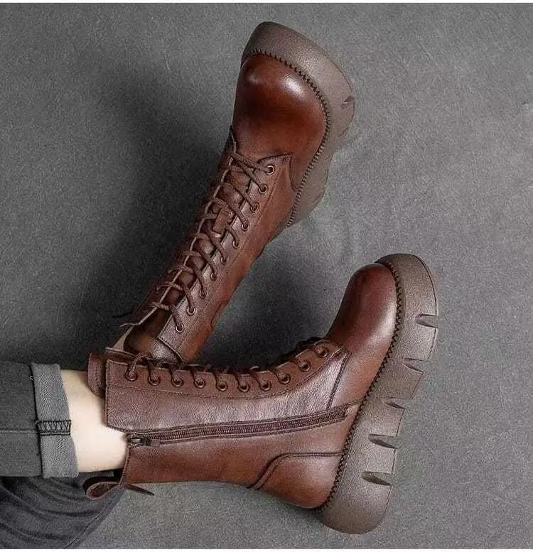 ThermaLuxe - Orthopädische Leder-Winterstiefel