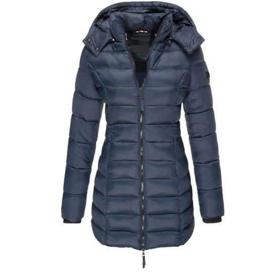 Madison – Bequeme Daunenjacke mit Kapuze und Reißverschluss