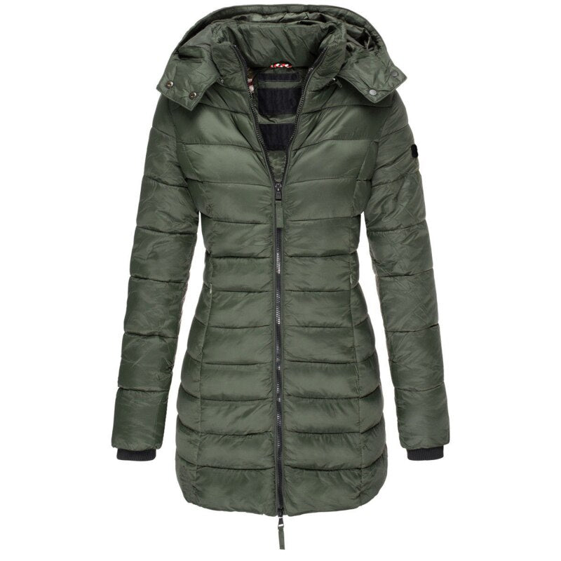 Madison – Bequeme Daunenjacke mit Kapuze und Reißverschluss