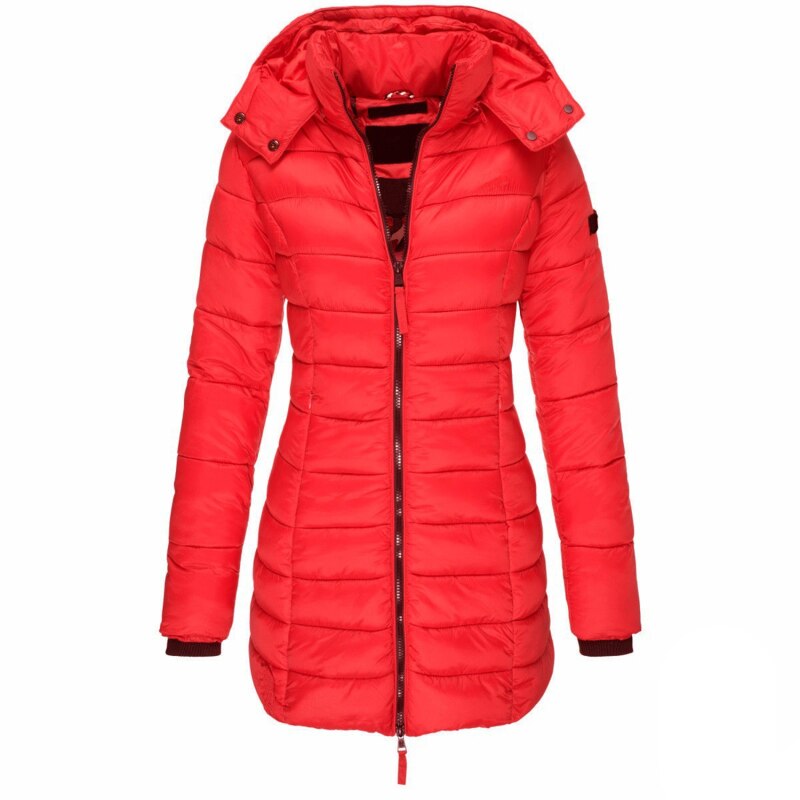 Madison – Bequeme Daunenjacke mit Kapuze und Reißverschluss