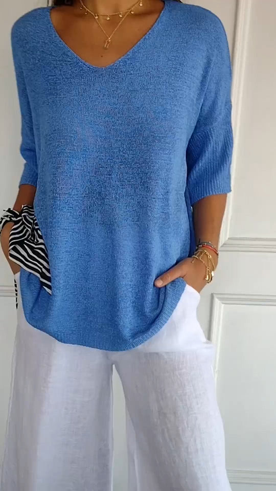 Mia - Elegantes Stricktop