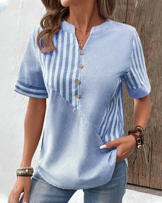 Lilly™ Weiche gestreifte Bluse