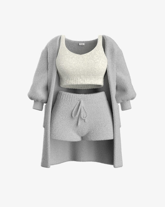 Melanie - Gemütliches Strick-Pyjama-Set