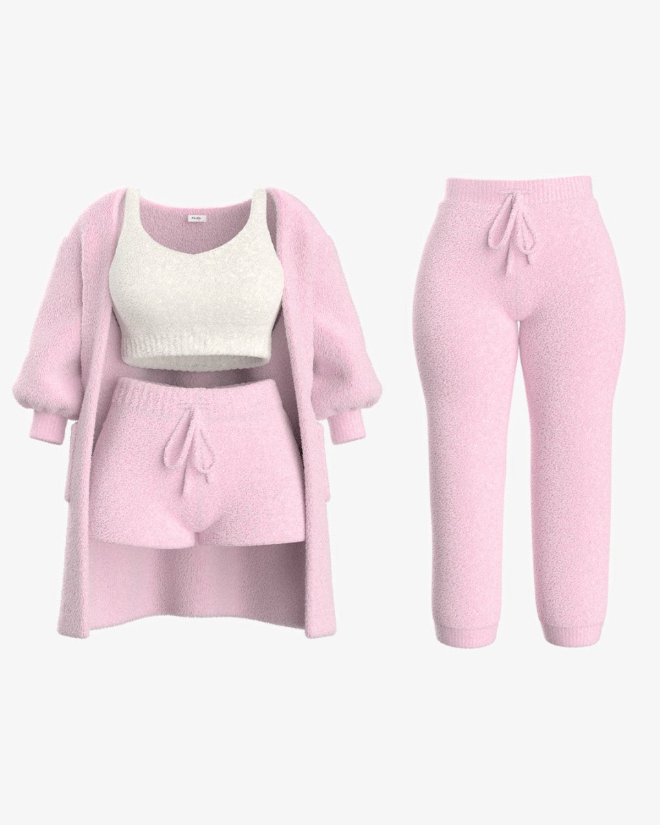 Melanie - Gemütliches Strick-Pyjama-Set