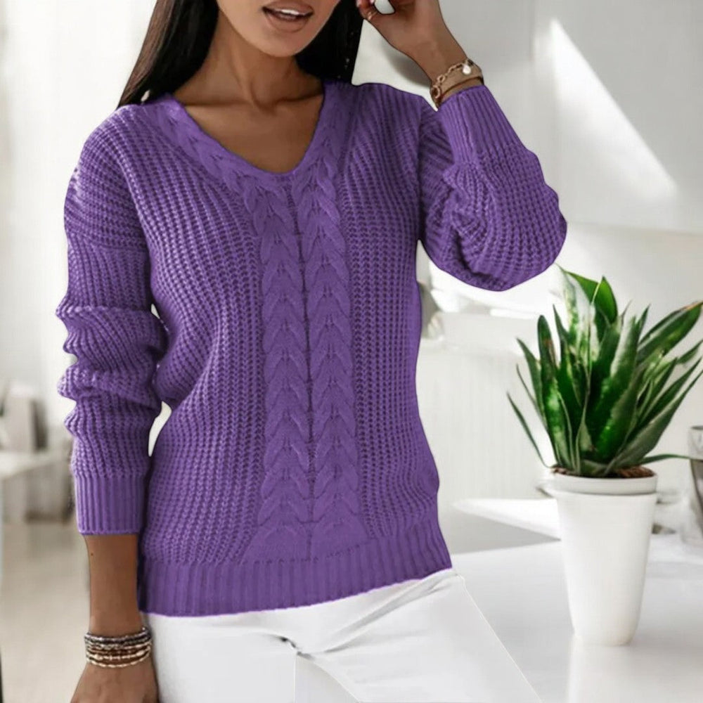 Elina - Klassischer Bequemer Strickpullover