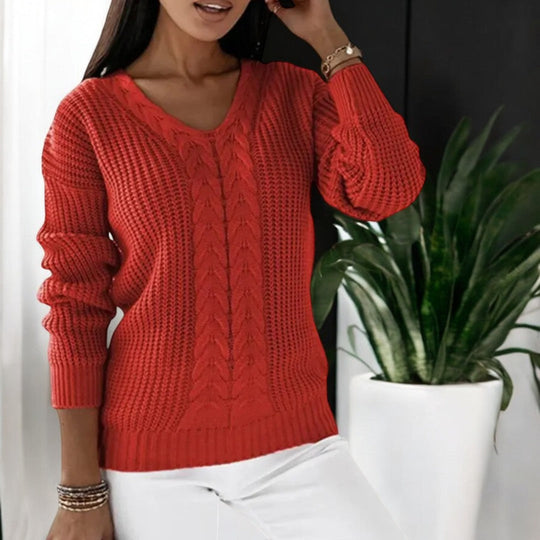 Elina - Klassischer Bequemer Strickpullover