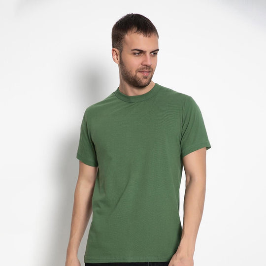 Set aus 10 Herren -T- Shirts, 100 % Baumwolle (Langlebig), Doppelkragen (WEITET SICH NICHT), Regular Fit (Bequem), MEHRFARBIG (für jeden Stil)