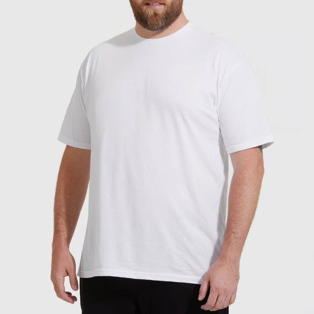 3er-Set Herren -T- Shirts (große Größen), 100 % Baumwolle (langlebig), Doppelkragen (weitet sich NICHT aus), normaler Schnitt (bequem), MEHRFARBIG (für jeden Stil)