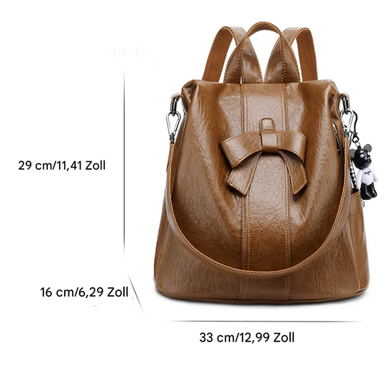 ZIRA | DIEBSTAHLSICHERER LEDERRUCKSACK