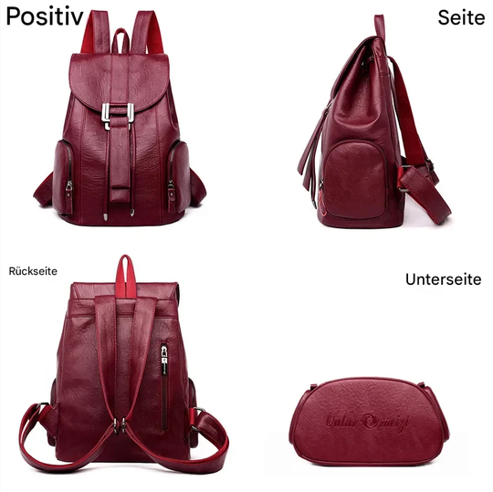 VERA | DIEBSTAHLSICHERER LEDERRUCKSACK