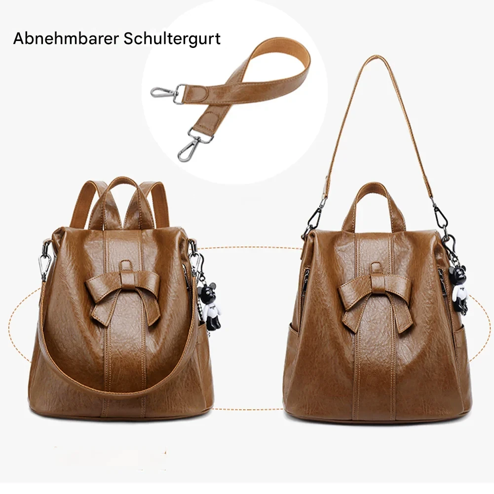 ZIRA | DIEBSTAHLSICHERER LEDERRUCKSACK